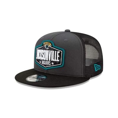 Grey Jacksonville Jaguars Hat - New Era NFL NFL Draft 9FIFTY Snapback Caps USA3025418